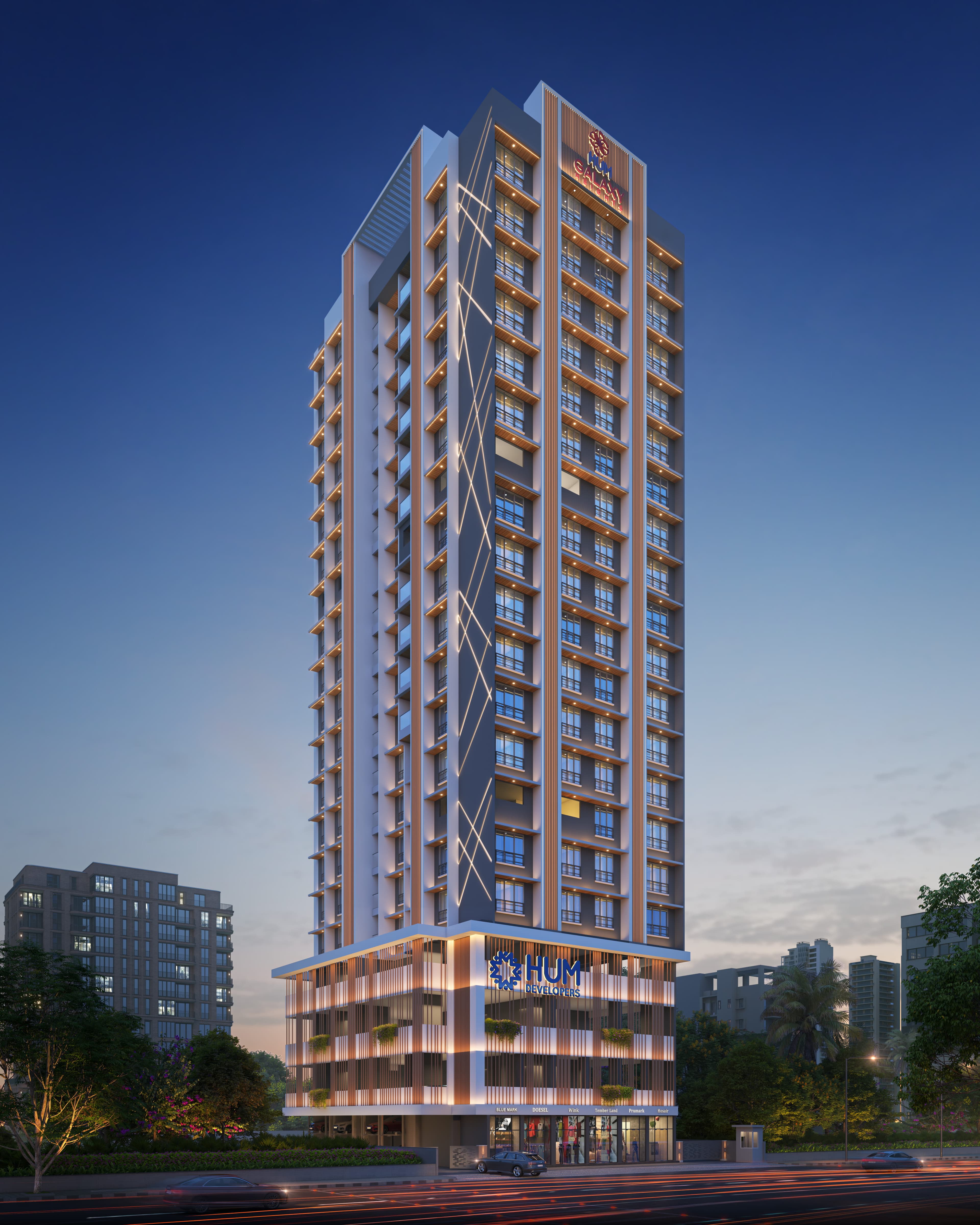 HUM Galaxy Heights Luxury 2 & 3 BHK Tower in Kandivali West